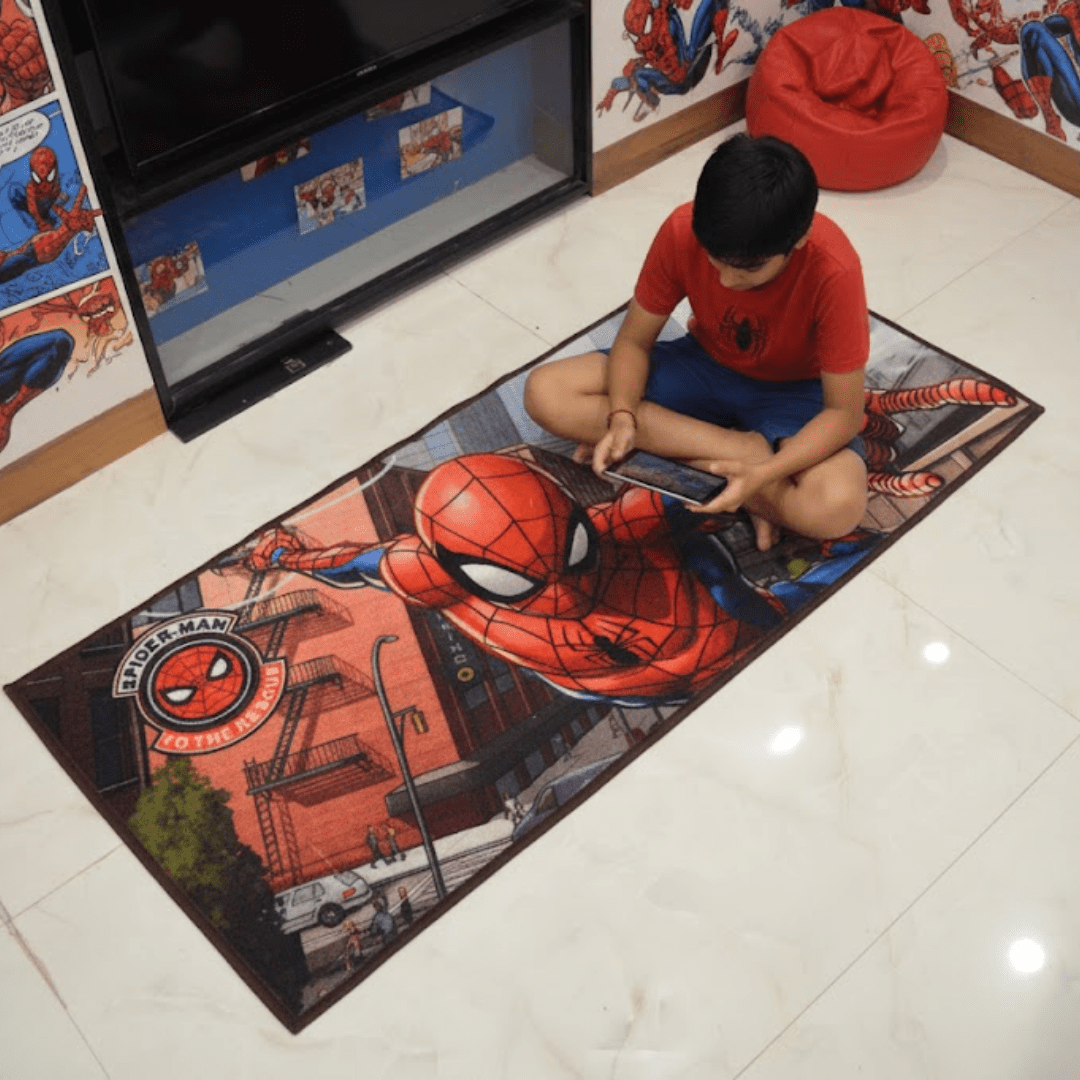 Spiderman (To the Rescue) Runner Carpet(60x140 cm) by Athom Living - Athom Living