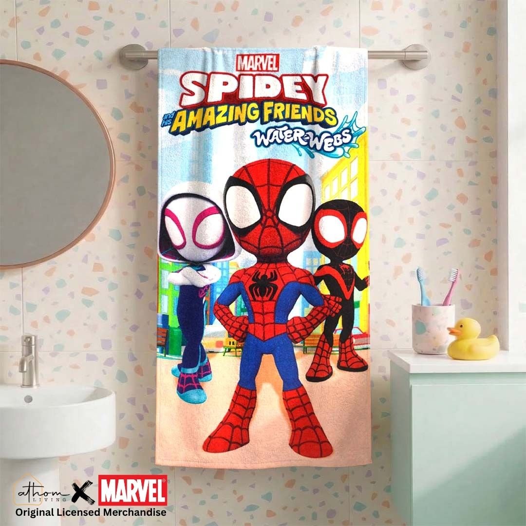 Spidey Amazing Friends Kids Bath Towel – Soft, Fun & Colorful by Athom Living - Athom Living