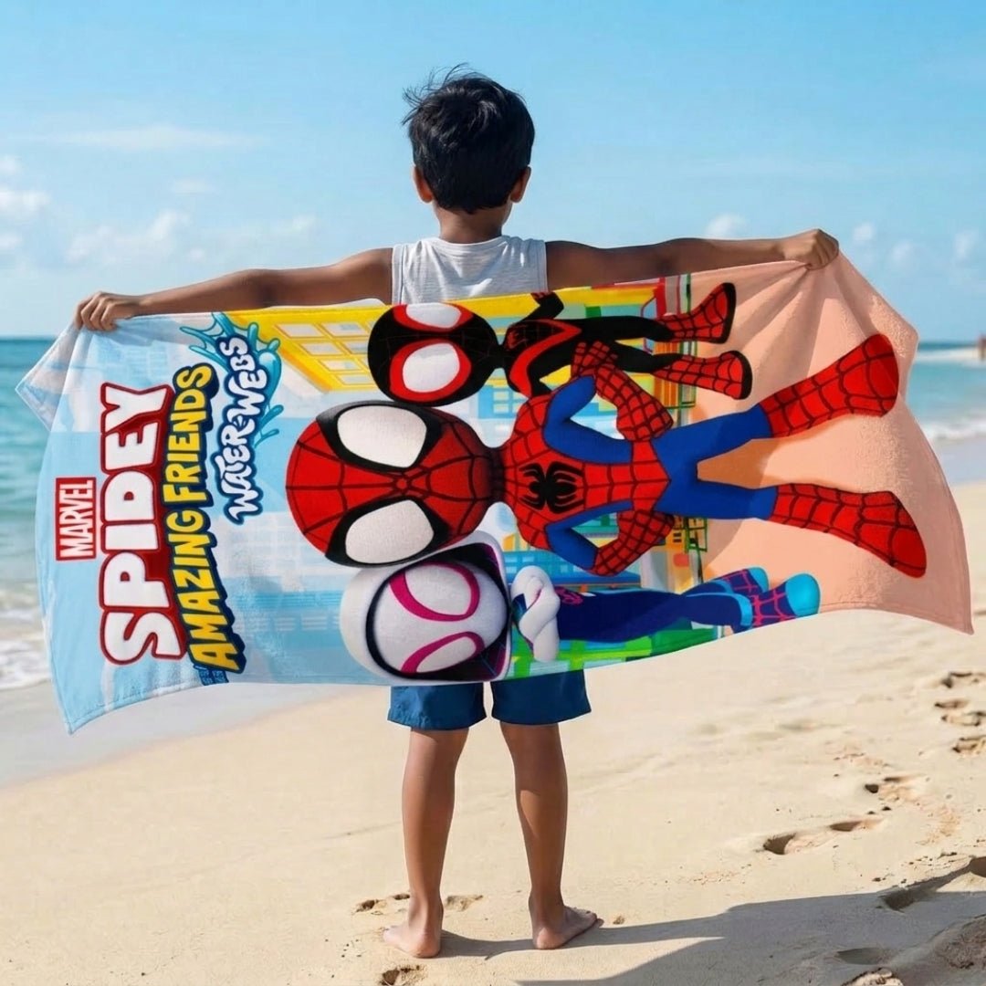 Spidey Amazing Friends Kids Bath Towel – Soft, Fun & Colorful by Athom Living - Athom Living