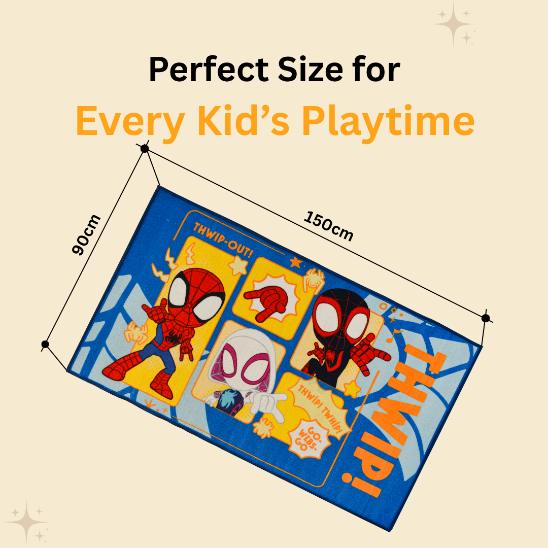 Spidey Themed Kids Carpet(90x150cm) by Athom Living - Athom Living