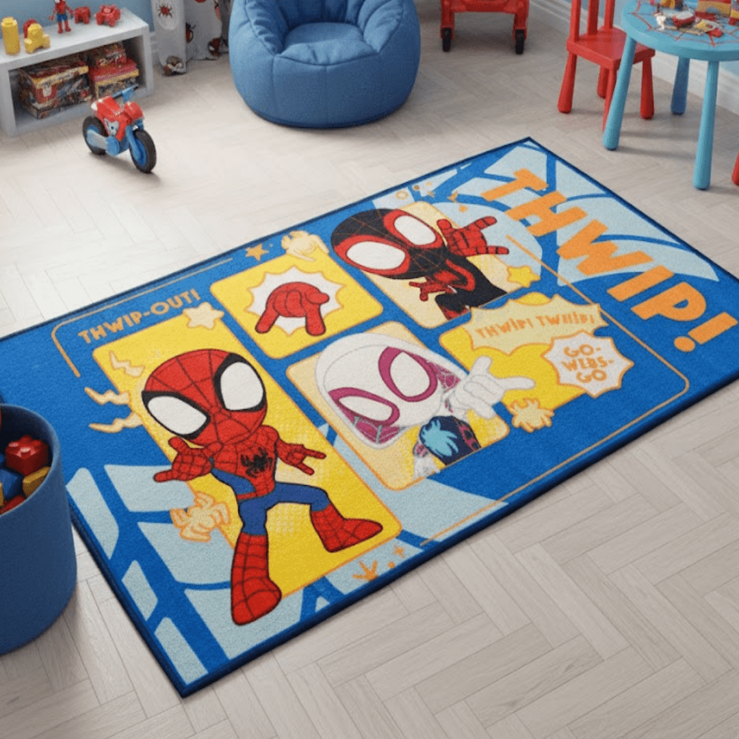 Spidey Themed Kids Carpet(90x150cm) by Athom Living - Athom Living