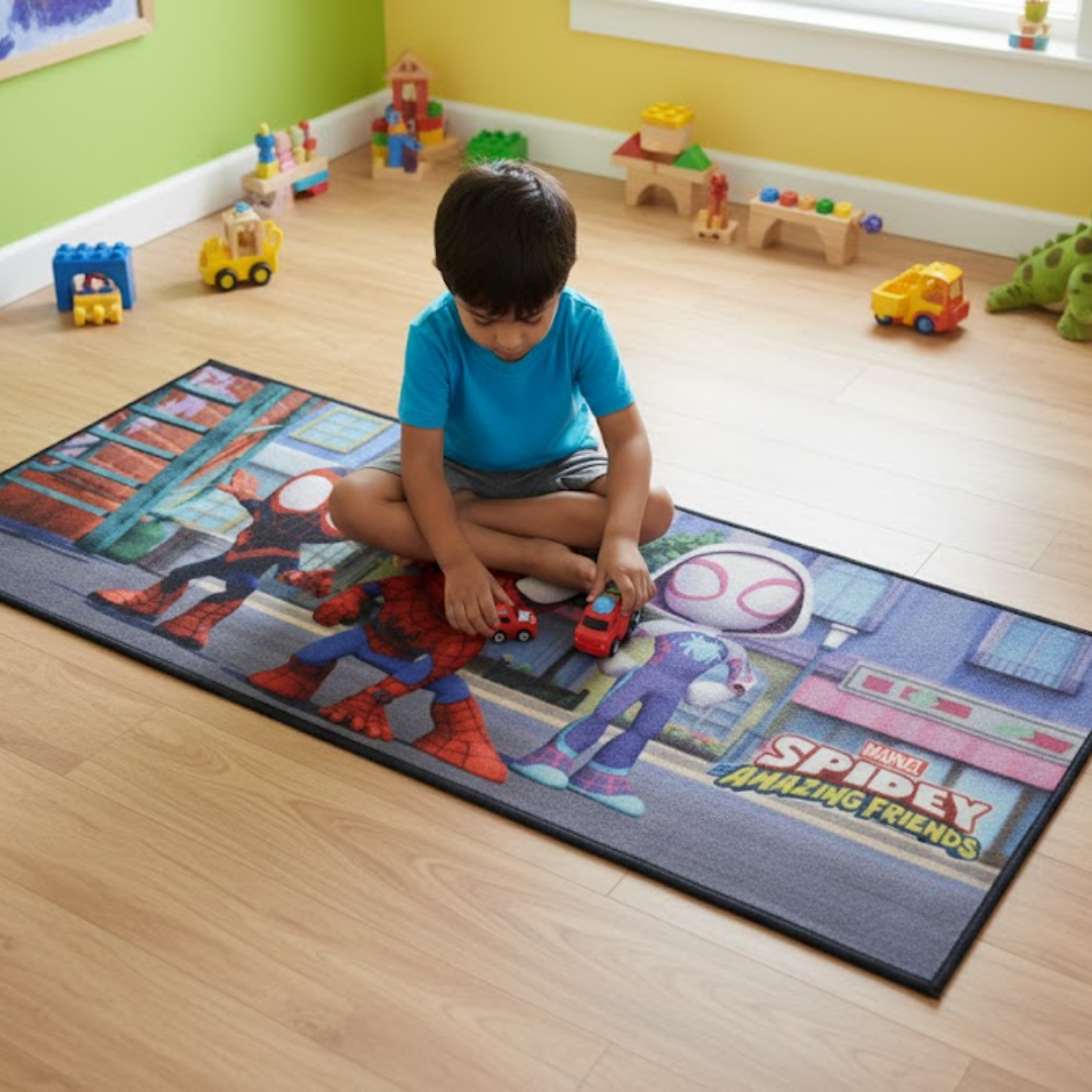 Spidey Themed Kids Runner Carpet(60x140 cm) by Athom Living - Athom Living