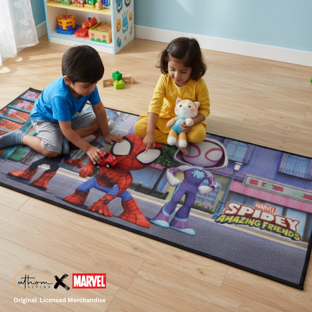 Spidey Themed Kids Runner Carpet(60x140 cm) by Athom Living - Athom Living