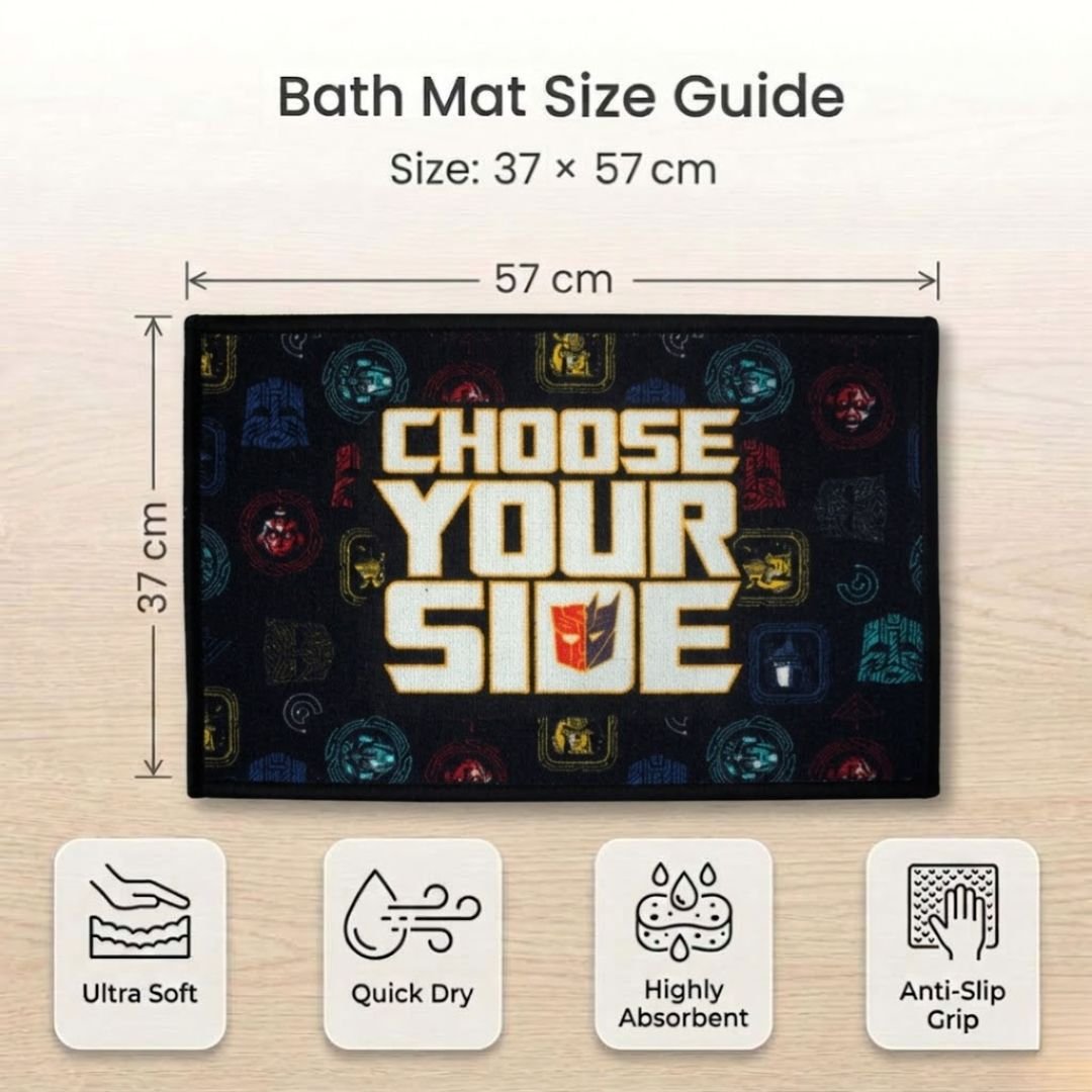 Transformer Anti - Slip Bath Mat – "Choose your Side" by Athom Living - Athom Living