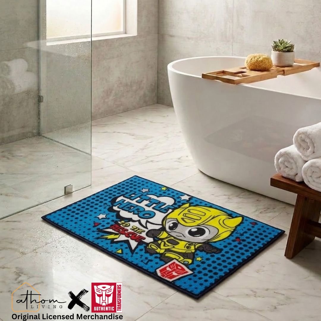 Transformer Anti - Slip Bath Mat – "Little hero to the Rescue" by Athom Living - Athom Living