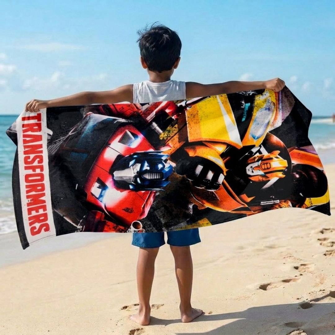 Transformers Kids Bath Towel – Soft & Absorbent by Athom Living - Athom Living