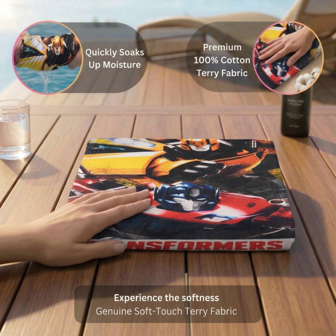 Transformers Kids Bath Towel – Soft & Absorbent by Athom Living - Athom Living