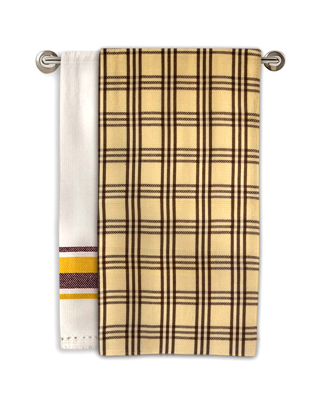 waffle cotton bath towel white