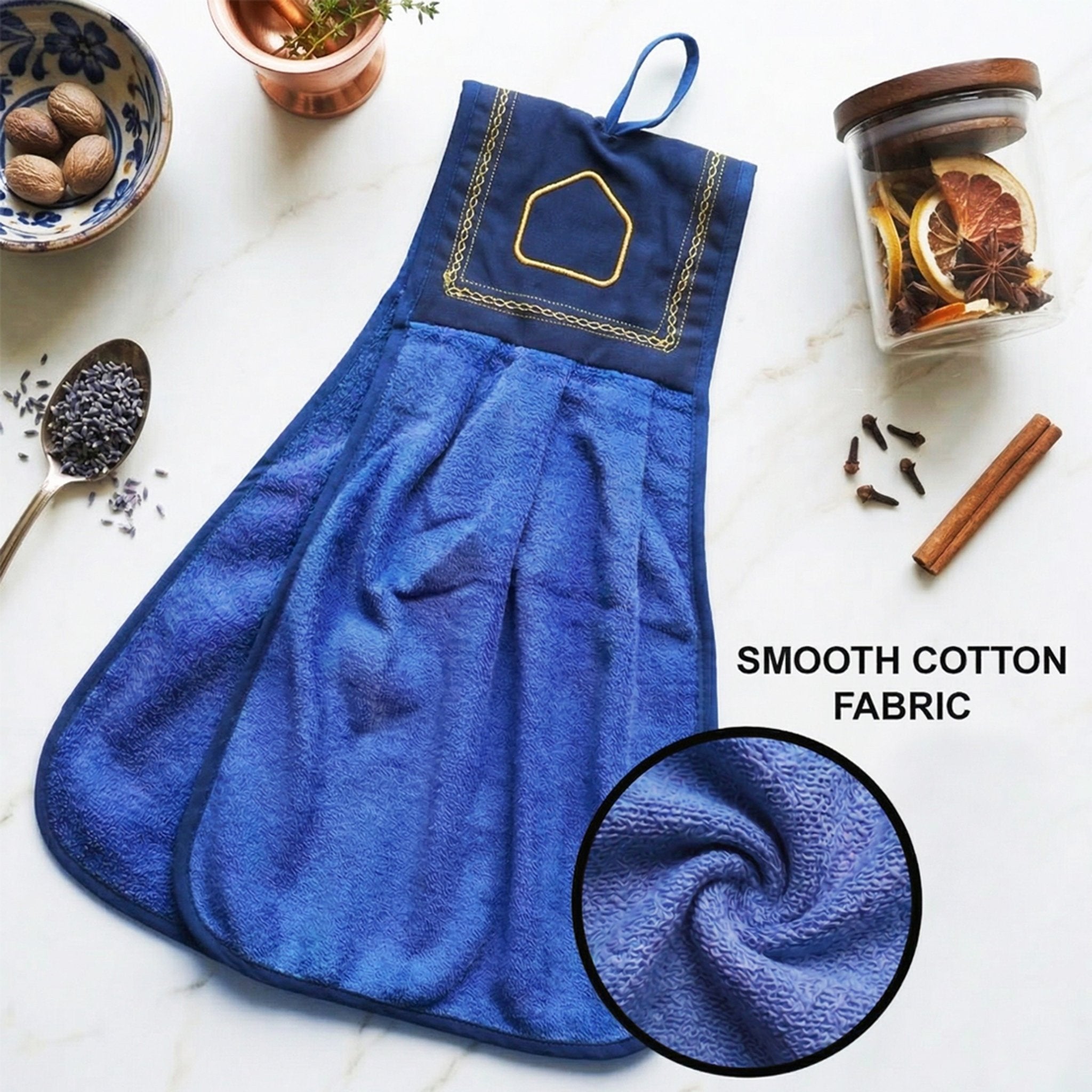 Wash Basin Kitchen Towel Blue Pack of 2 by Athom Living - Athom Living