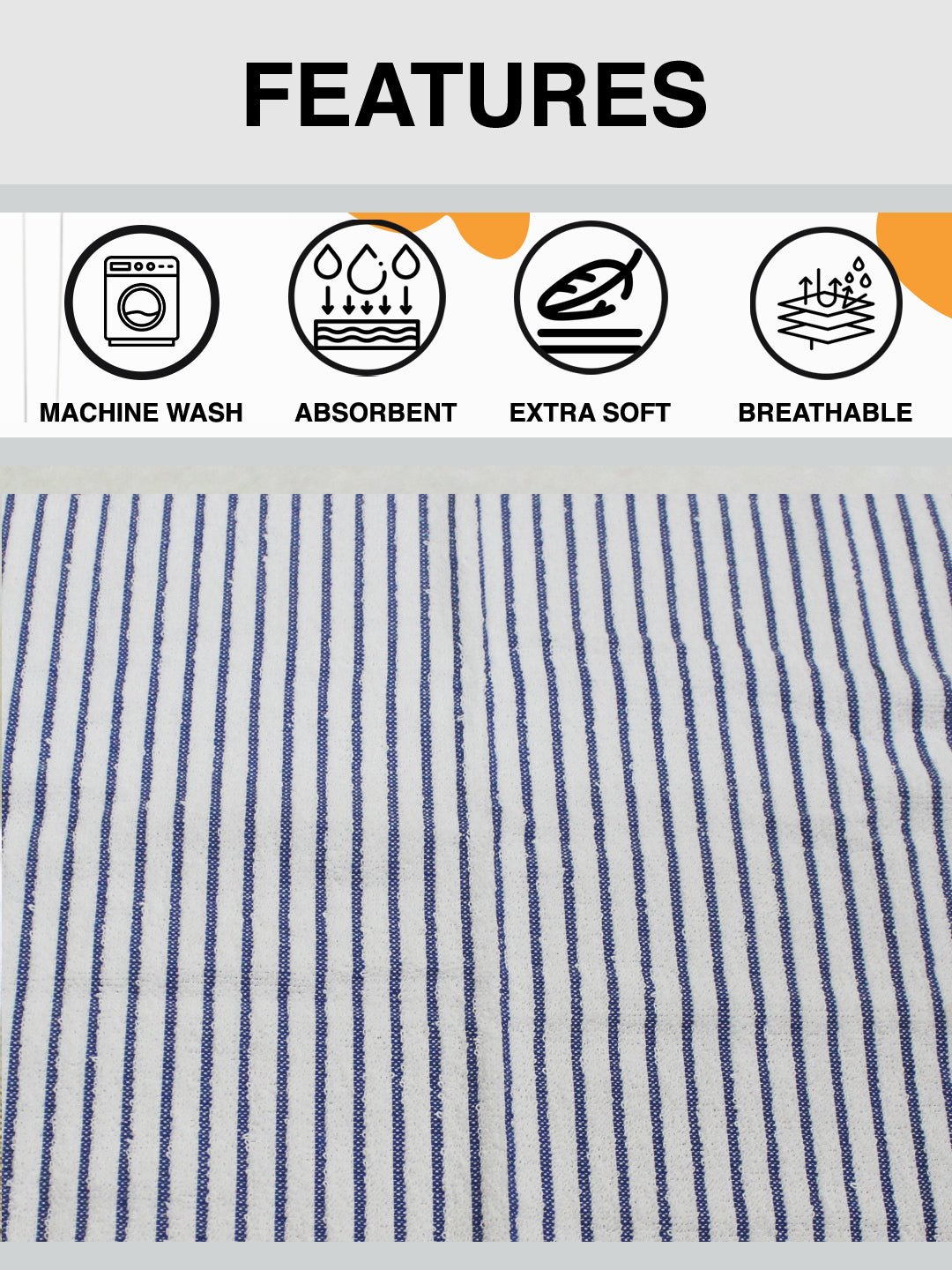 White Cotton Soft Hand Towel (Set of 12) by Athom Living - Athom Living