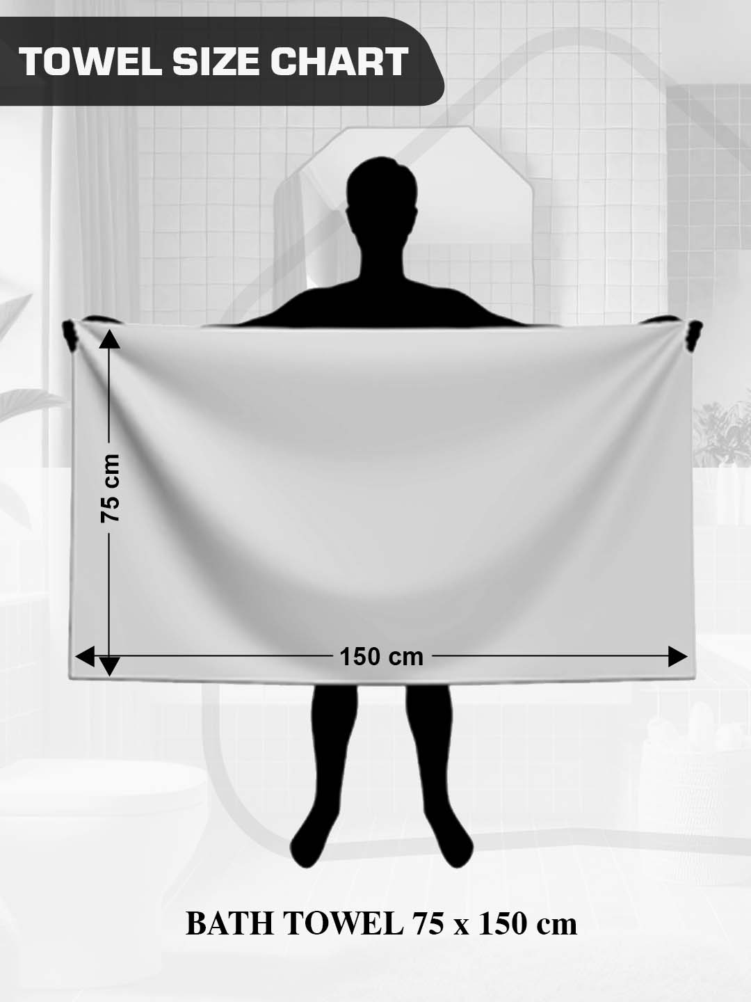 White Waffled Premium Cotton Bath Towel (Pack of 6) by Athom Living - Athom Living