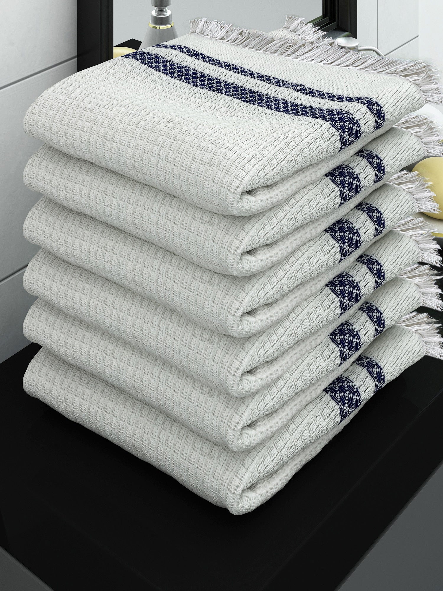 white cotton bath towel close-up lux