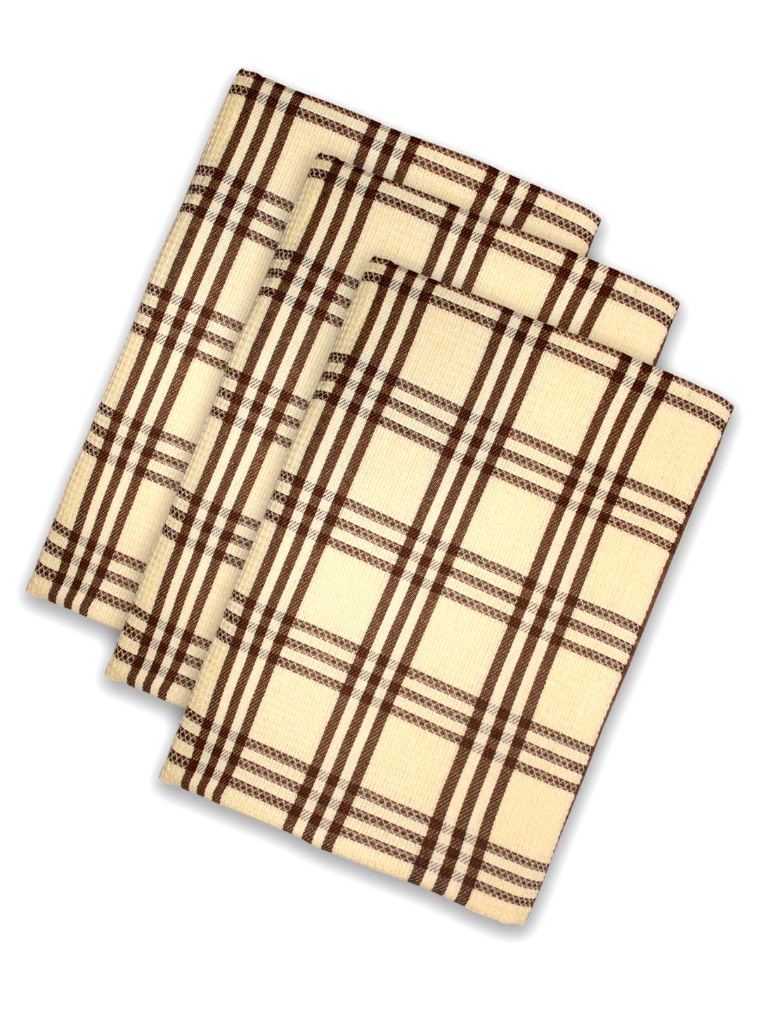 Yellow Premium Waffle Cotton Bath Towel (Pack of 3) by Athom Living - Athom Living