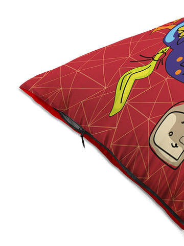 Athom Living Indie Funky Indian Truck Printed Filled Cushion 40x40cm / 16x16