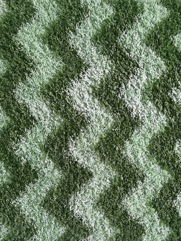 Athom Living Green Micro Designer Soft Anti Slip Bath Mat