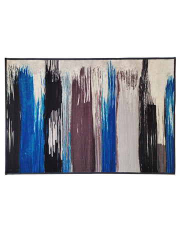 Athom Living Drop Blue Premium Anti Slip Printed Carpet