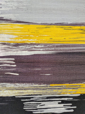 Athom Trendz Canvas Yellow Premium Anti Skid Carpet 150x240 cm