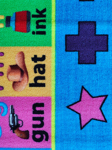 Athom Living Kids Alphabetic Printed Anti Slip Carpet