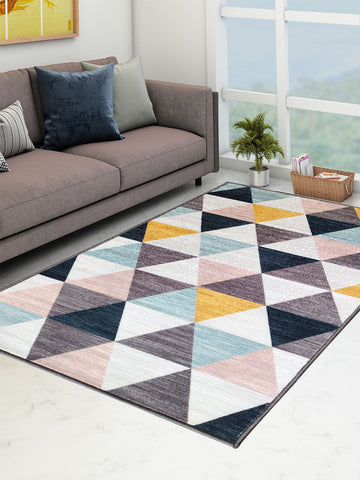 Athom Living Angel Yellow Premium Anti Slip Printed Carpet