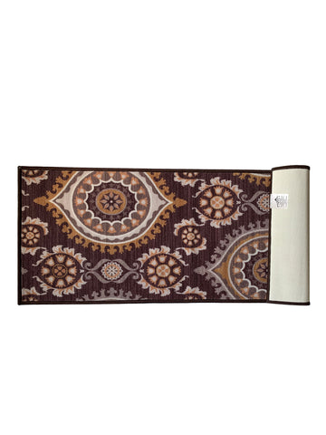 Athom Living Persian Brown Premium Anti Slip Printed Runner Carpet