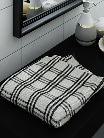 Athom Living Ecosaviour Premium Cotton Bath Towel Alfa Grey- Large