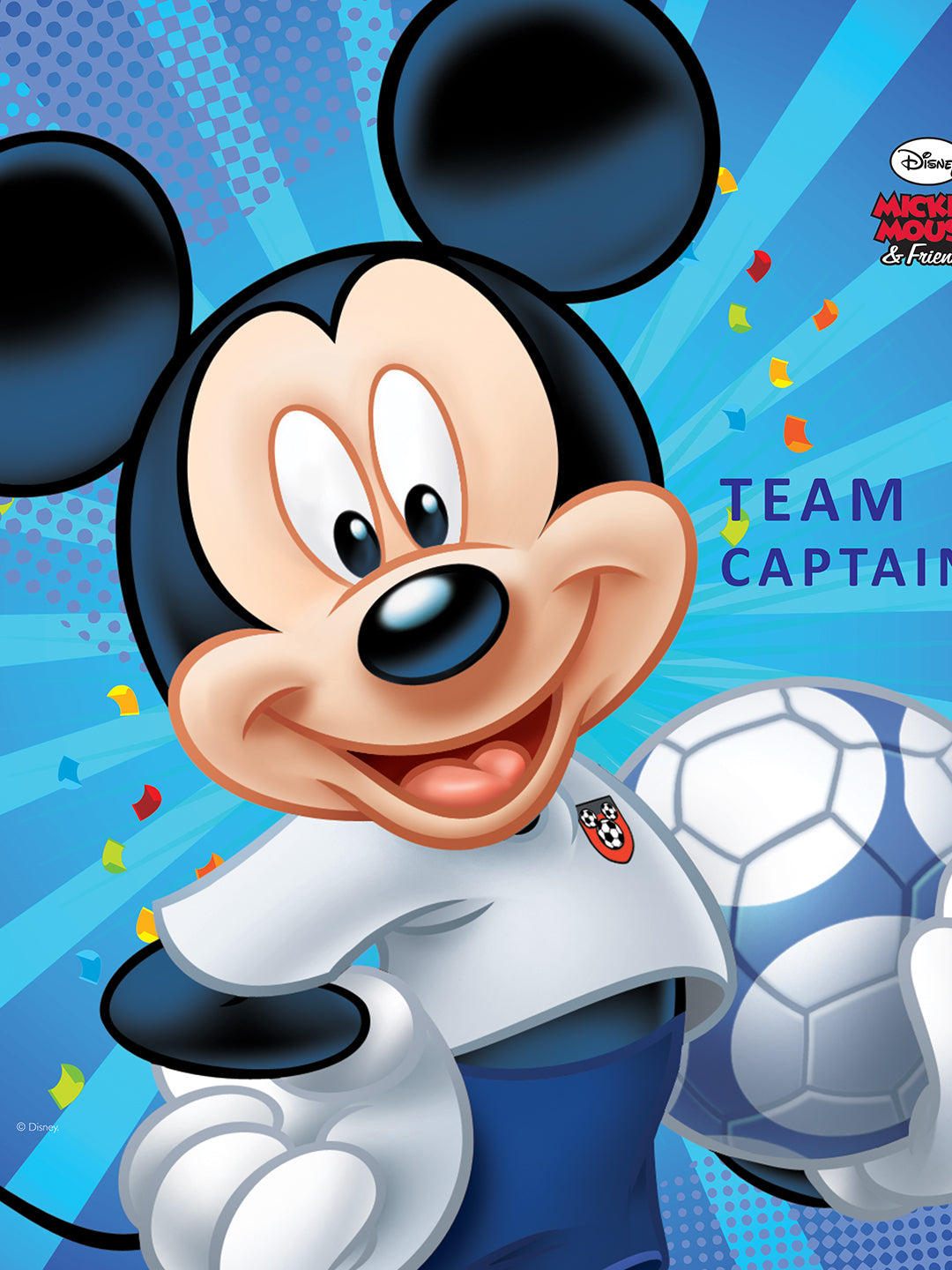 Adorable Disney Mickey Mouse Kids Filled Cushion by Athom Living showcasing vibrant colors and a cute character design, offering comfort, durability, and decorative appeal for kids’ beds, sofas, and play areas.