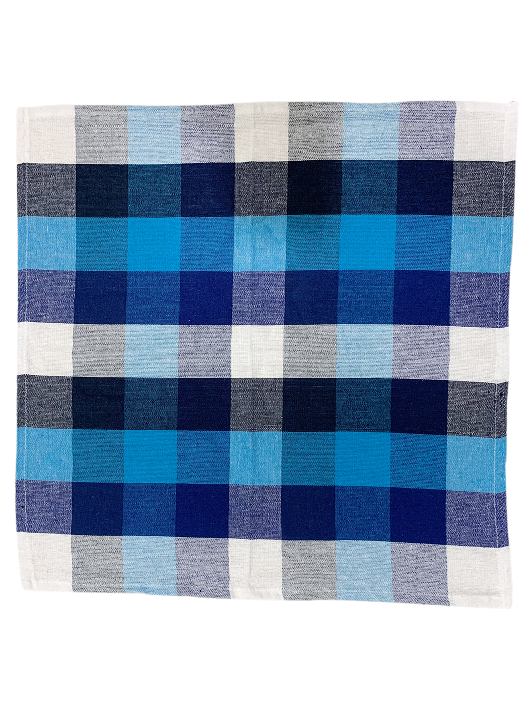 Athom Living Big Checks Cotton Multipurpose Kitchen Napkin presented in a stylish checkered design, crafted for versatile kitchen tasks and available as kitchen napkins with pack of 6&12 for families.