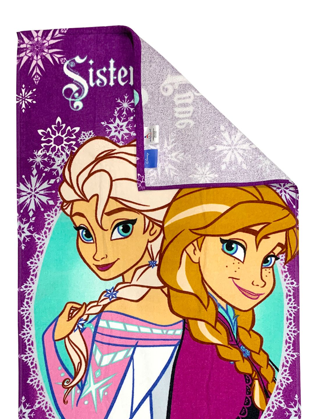 Athom Living Disney Frozen Sisterly Love Kids Bath Towel set with Elsa and Anna characters, soft breathable fabric, long lasting colors and ideal size for kids everyday bath routine