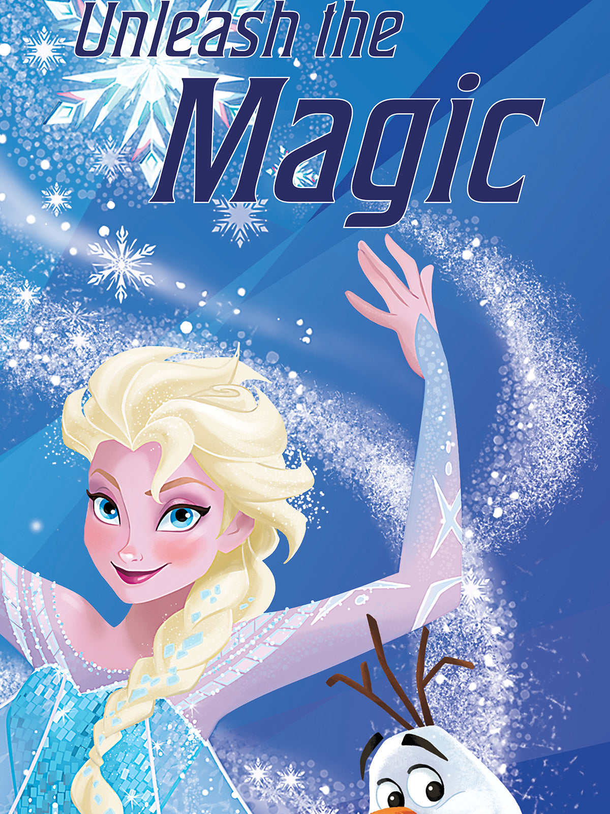 Athom Living Disney Frozen Unleash The Magic cotton kids double bedsheet with 2 pillow cover set showcasing Elsa and Anna, delivering bright colors, premium comfort, and a magical décor upgrade for kids’ rooms.