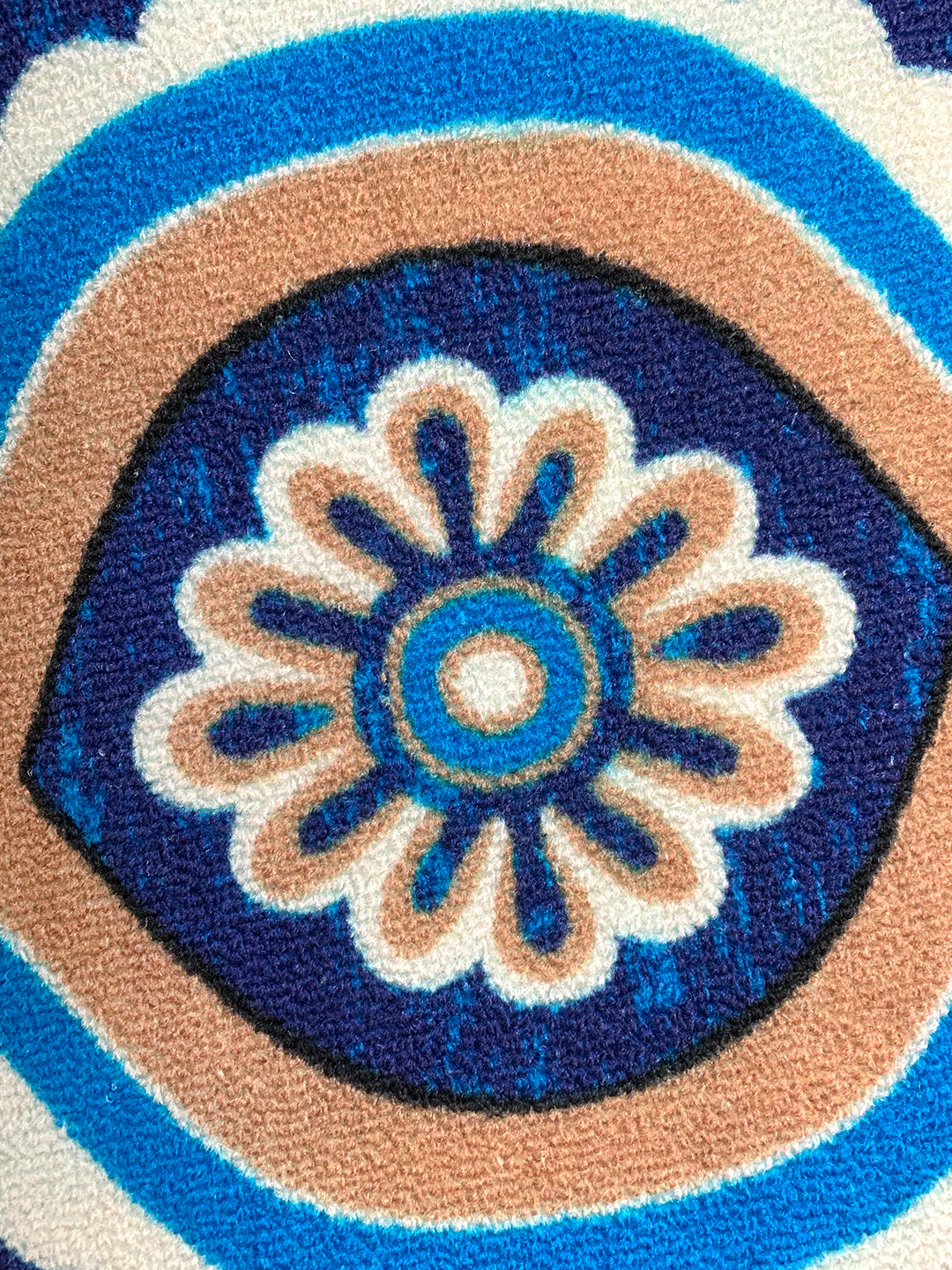 Athom Living’s Ikat Blue Premium Anti Slip Doormat, Runner & Carpet set, perfect for enhancing home interiors, with vibrant prints, non-slip backing, and durable, easy-to-clean fabric.