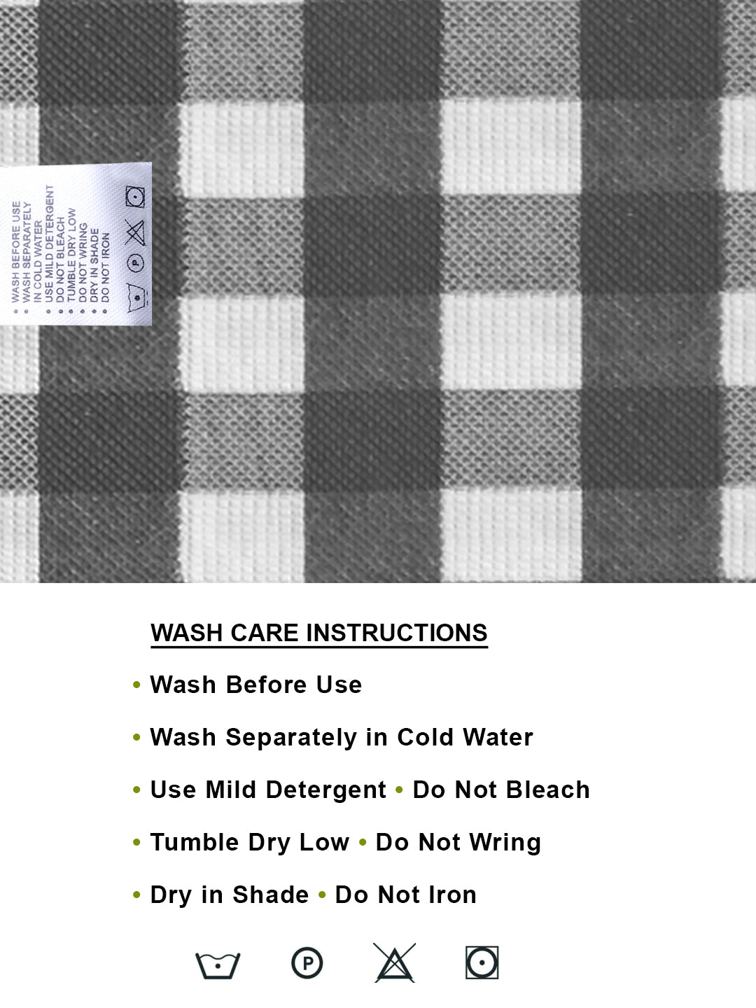 Big checkered grey woven cotton towel for bath