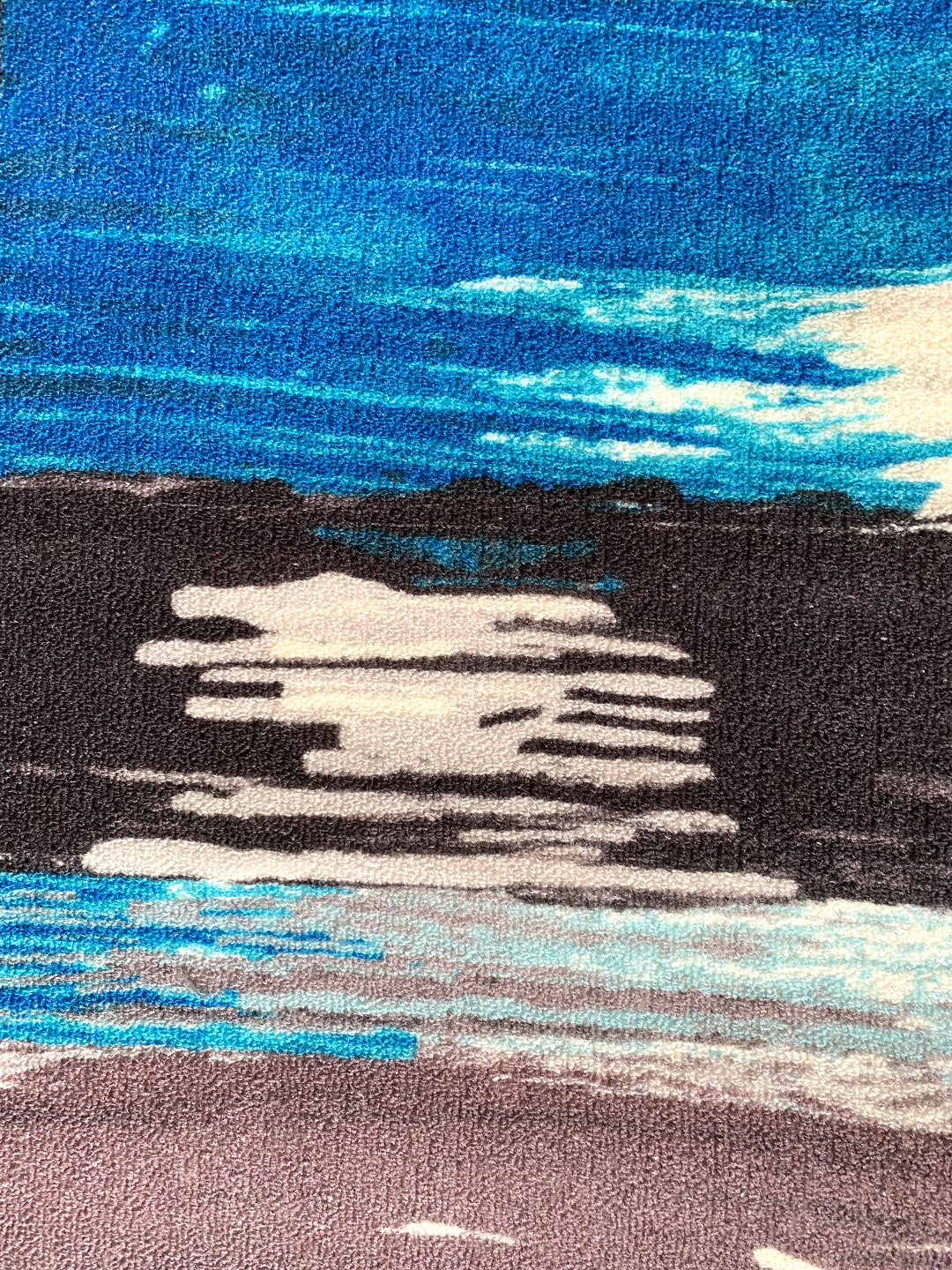 Canvas Blue Premium Anti Slip Printed Runner Carpet by Athom Living, ideal for hallways and corridors, offering a stylish, safe, and comfortable walking surface for any home.