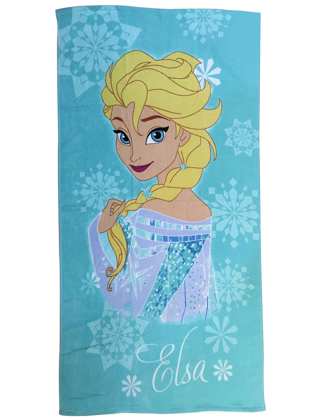 Colorful Disney Frozen Elsa Dream Of Magic Kids Bath Towel combo pack of 2 from Athom Living, crafted in soft cotton, medium size towels designed for kids comfort, quick drying, everyday bath and swimming use.