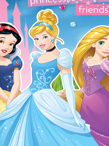 Disney Princess Believe In Friendship Cotton Double Bedsheet Set- King Size
