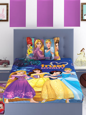 Disney Princess Trust Loyalty Cotton Single Bedsheet Set