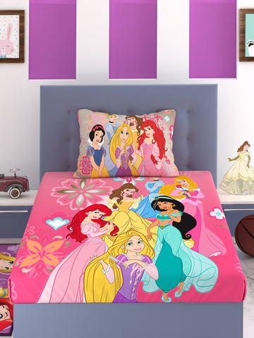 Disney Princess Group Cotton Single Bedsheet Set