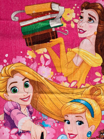 Athom Living Disney Frozen Sisterly Love & Princess  Kids Cotton Bath Towel 60x120 Cms (Pack Of 2)