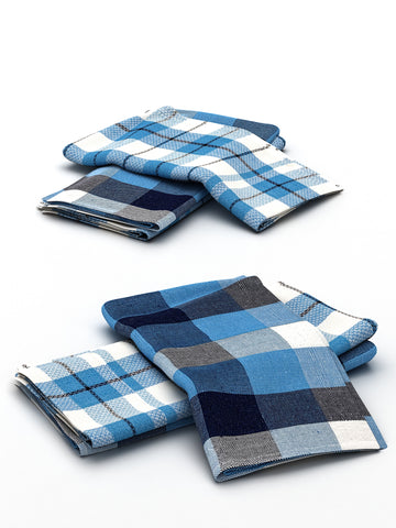 Athom Living Big Checks Cotton Multipurpose Kitchen Towel/Cleaning Cloth 30x55 cm