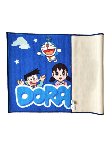 Doraemon group Blue Kids Printed Carpet 3ft x 5ft