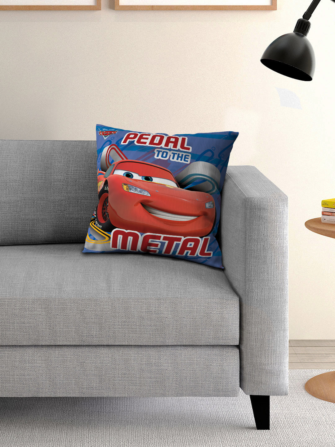 Disney Cars 16x16 / 40x40 cm Filled Cushion by Athom Living featuring vibrant Lightning McQueen design, soft fabric, and plush comfort. Ideal décor for kids’ rooms and perfect for fans looking for a stylish Filled Cushion.