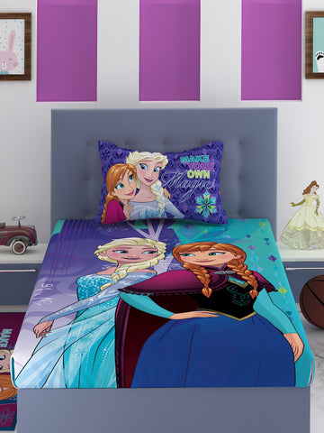 Disney Frozen Make Your Own Magic Cotton Single Bedsheet Set