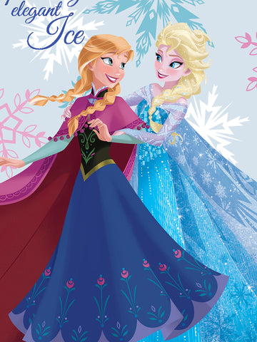 Disney Frozen Sparkling Elegant Ice Cotton Single Bedsheet Set