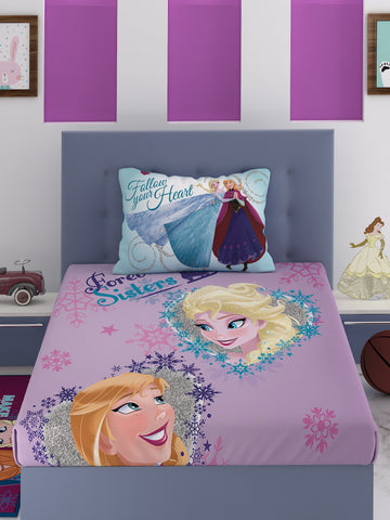 Disney Frozen Follow Your Heart Cotton Single Bedsheet Set