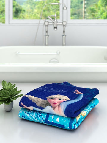 Athom Living Disney Frozen Elsa Kids Bath Towel 60x120 cm Pack of 2