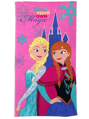 Athom Trendz Disney Frozen Sisterly Love Elsa & Anna  Kids Bath Towel 60x120 cm Pack of 2