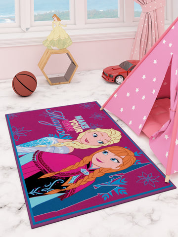 Disney Frozen Make Your Own Magic Blue Kids Carpet 3ft x 5ft