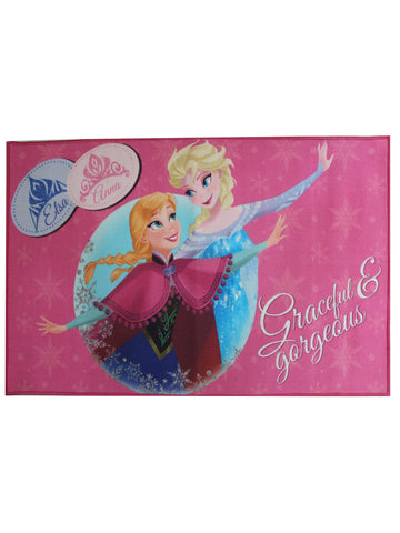 Disney Frozen Graceful & Gorgeous Pink Kids Carpet 3ft x 5ft