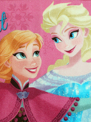 Disney Frozen Follow Your Heart Pink Runner Carpet 2ft x 4.5ft
