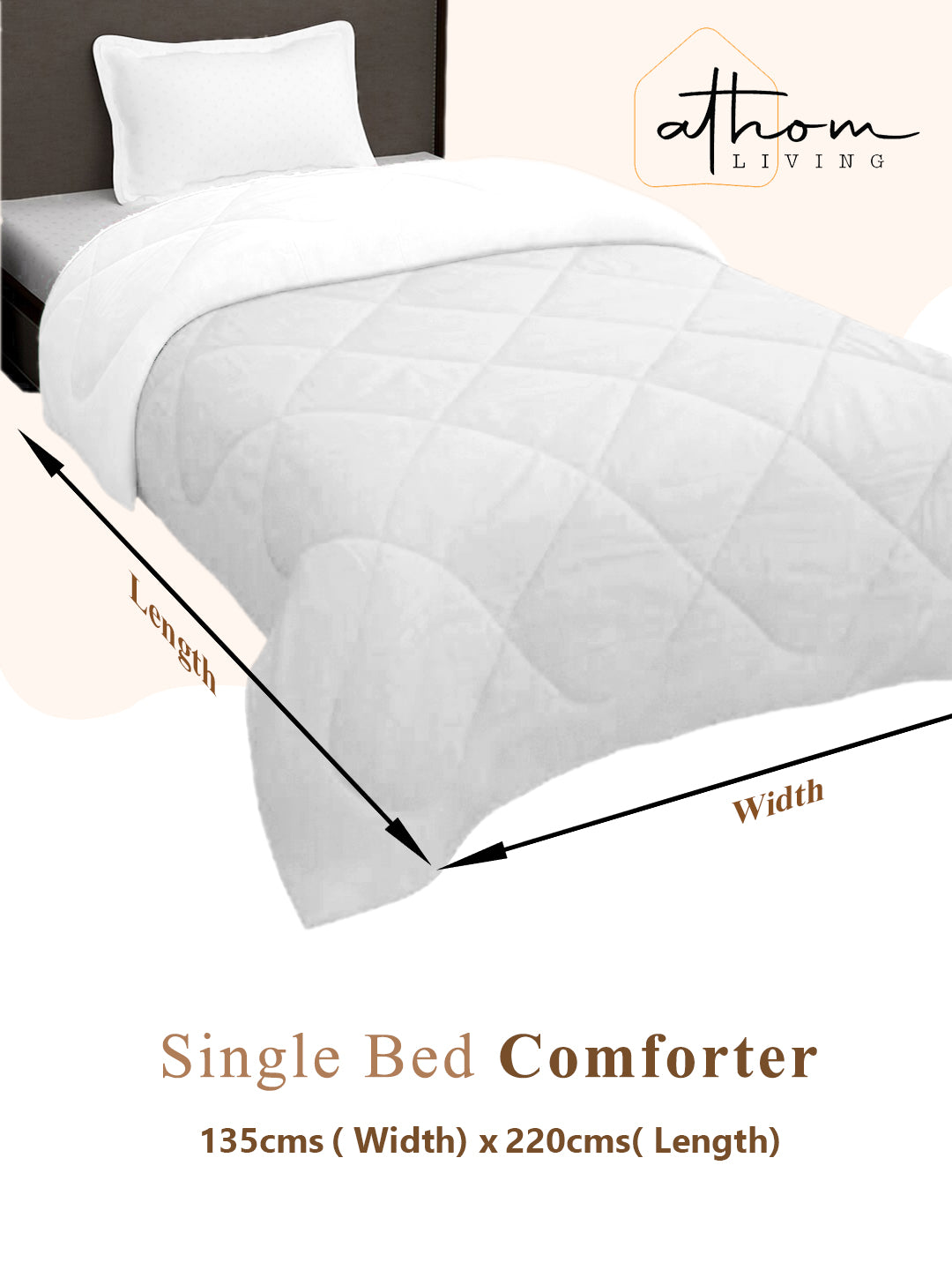 Fun and comfy Peppa Pig kids comforter – Single size, “Family Day Out” design, perfect for children’s bedrooms by Athom Living.