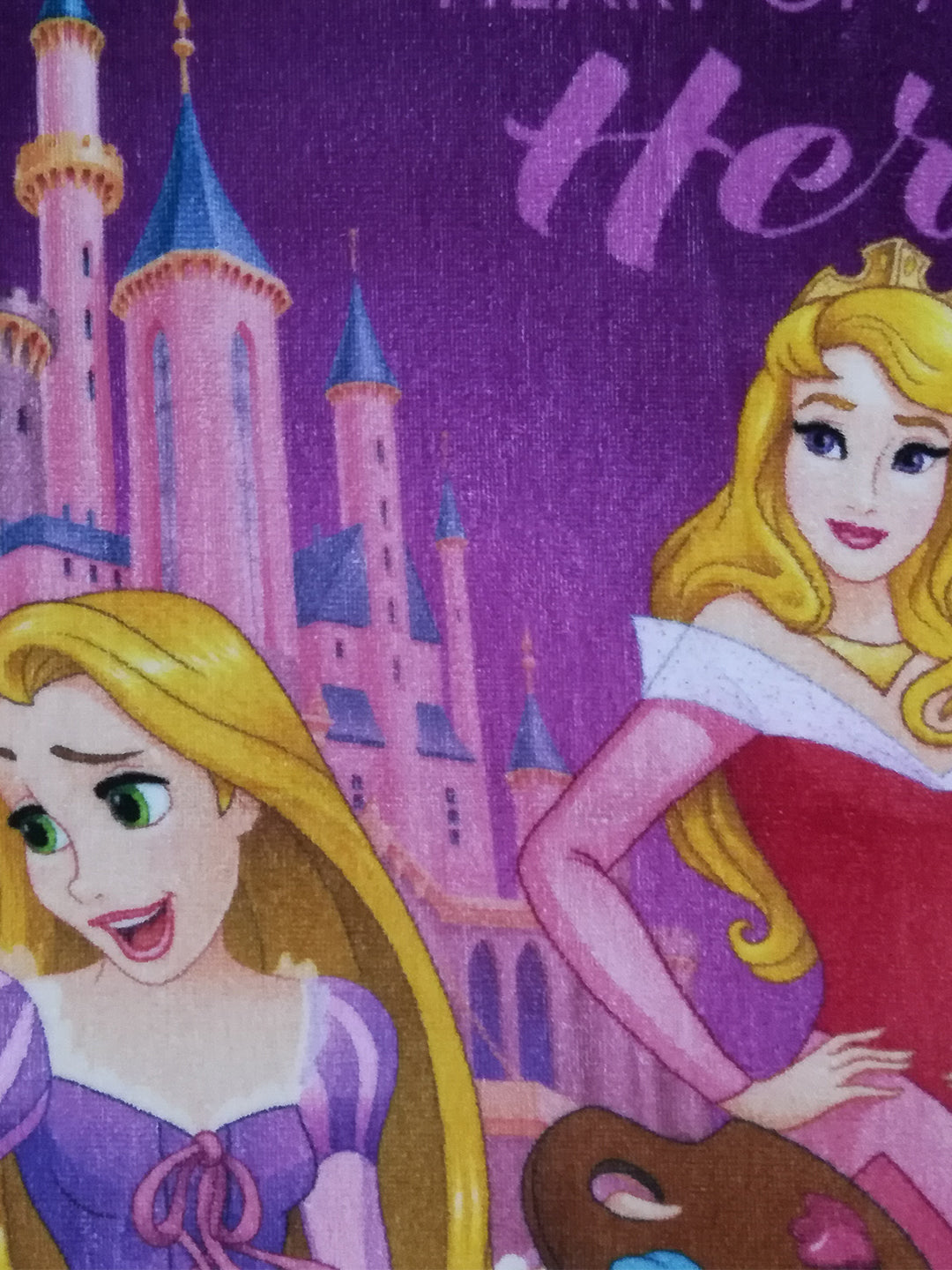 Kids Cotton Bath Towel featuring Disney Princess and Frozen Elsa characters by Athom Living, combo of 2 towels offering softness, absorbency, and playful designs that make bath time fun for kids.